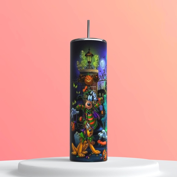 Mickey Minnie Goofy Donald Pluto Halloween tumbler - Picture 2 of 3